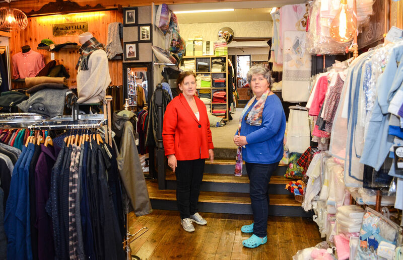 Sisters Pauline and Ann Neville of Nevilles pictured inside their extensive Drapery Store in Youghal. Picture: Howard Crowdy Sisters Pauline and Ann Neville of Nevilles pictured inside their extensive Drapery Store in Youghal. Picture: Howard Crowdy