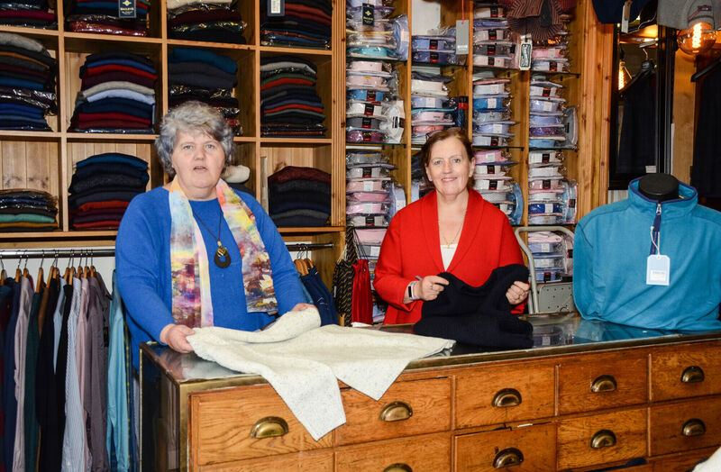 Ann and Pauline Neville behind one of the counters at their store in Youghal. Picture: Howard Crowdy Ann and Pauline Neville behind one of the counters at their store in Youghal. Picture: Howard Crowdy