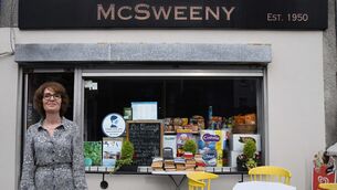 <p>Regina O'Shaughnessy, owner, McSweeney's Shop, Gardiner's Hill, Cork. Pictures: Denis Minihane.</p>