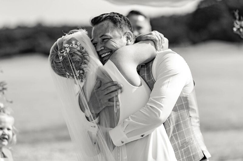 The couple said the day was perfect - it was intimate, the sun shone down and they enjoyed every moment. The couple said the day was perfect - it was intimate, the sun shone down and they enjoyed every moment.