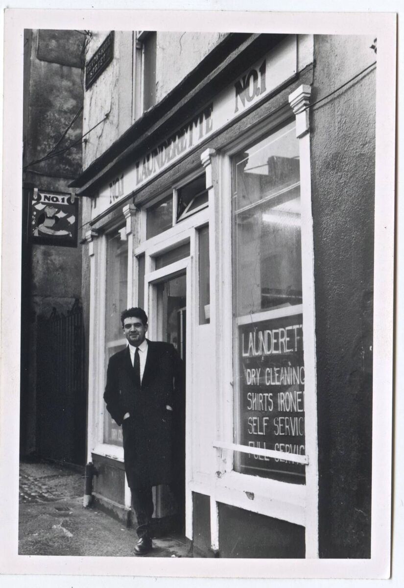 Cónal Creedon outside his old business the launderette. Cónal Creedon outside his old business the launderette.