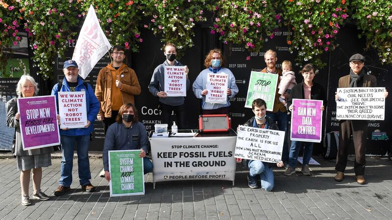 Protest against new data centre developments held in Cork Protest against new data centre developments held in Cork