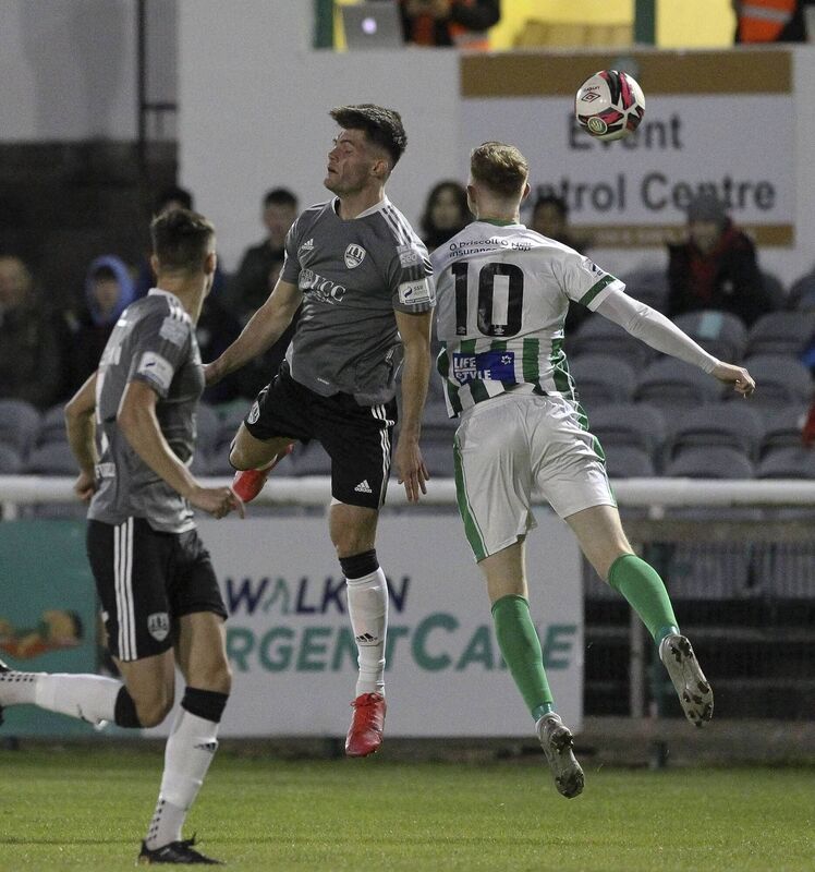Cork City's Josh Honohan in action against Bray Wanderers' Gary Shaw. Picture: Garry O'Neill.