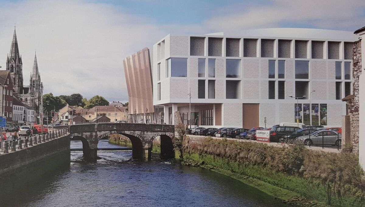 A computer-generated image of the revised events centre plans submitted by Bam following a request by planners for further information. Pic: G-Net 3D