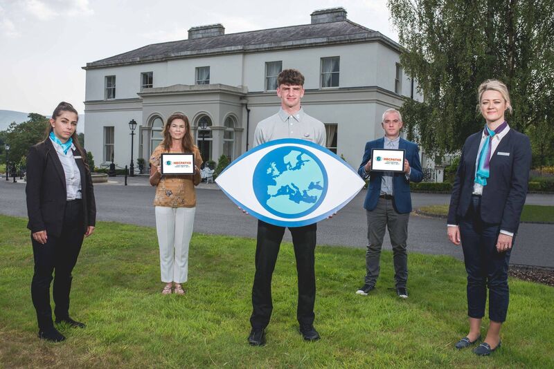 Gabriela Popa - Tulfarris Staff member, Ann Mara, Education Manager, MECPATHS, Ryan Willoughby - Tulfarris Staff member, JP O’Sullivan, Network and Communication Manager, MECPATHS and Lauren Stapleton - Tulfarris Staff member, all marking World Trafficking Day. Picture: Aidan Oliver Photography