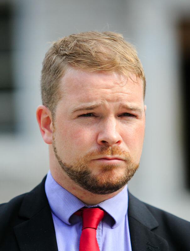 Donnchadh O Laoghaire TD during a press briefng at Leinster house, Dublin. Photo:Gareth Chaney/Collins