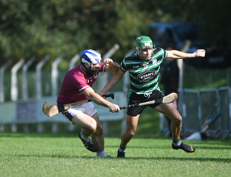  Alan Cadogan, Douglas gets away from a challenge from Colm O'Driscoll, Bishopstown, in the Premier SHC. Picture: Larry Cummins.