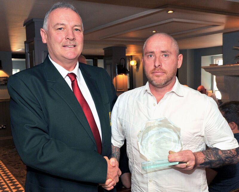 Dave Cotter of Duhallow BC receiving an Outstanding Achievement Award for services to Cork Boxing from Conal Thomas on behalf of the Cork Boxing Fraternity. Picture: Doug Minihane Dave Cotter of Duhallow BC receiving an Outstanding Achievement Award for services to Cork Boxing from Conal Thomas on behalf of the Cork Boxing Fraternity. Picture: Doug Minihane