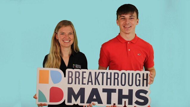 <p>Breakthrough Maths Tutors, Anna White and Colm Murphy.</p>