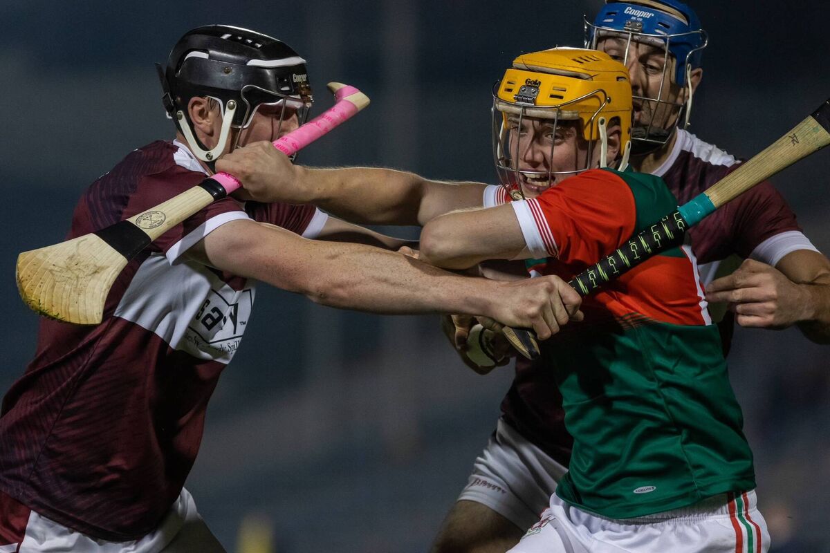 Mullinahone's Eoin O'Dwyer races through on goal despite Borris-Ileigh's Dan McCormack and Ciaran Cowen. Picture: Diarmuid Brennan Mullinahone's Eoin O'Dwyer races through on goal despite Borris-Ileigh's Dan McCormack and Ciaran Cowen. Picture: Diarmuid Brennan