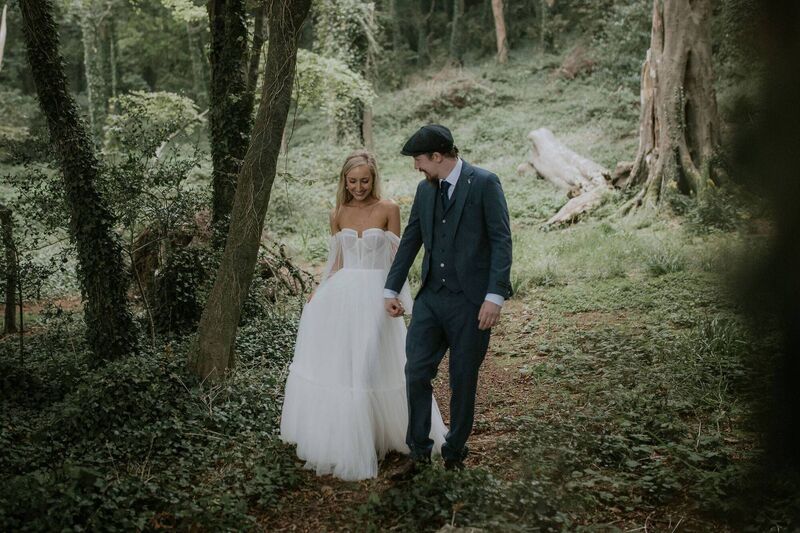 The happy couple, hand in hand. The happy couple, hand in hand.