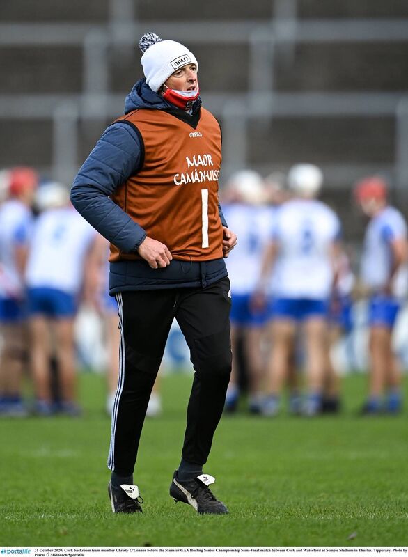 Cork backroom team member Christy O'Connor before the 2020 Munster hurling semi-final against Waterford at Semple Stadium. Picture: Piaras Ó Mídheach/Sportsfile Cork backroom team member Christy O'Connor before the 2020 Munster hurling semi-final against Waterford at Semple Stadium. Picture: Piaras Ó Mídheach/Sportsfile