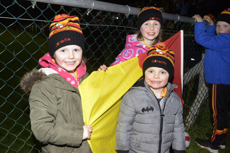 Tadhg Mac Cárthaigh fans Kate, Aine and Patrick Lynch from Caheragh. Picture: Denis Boyle