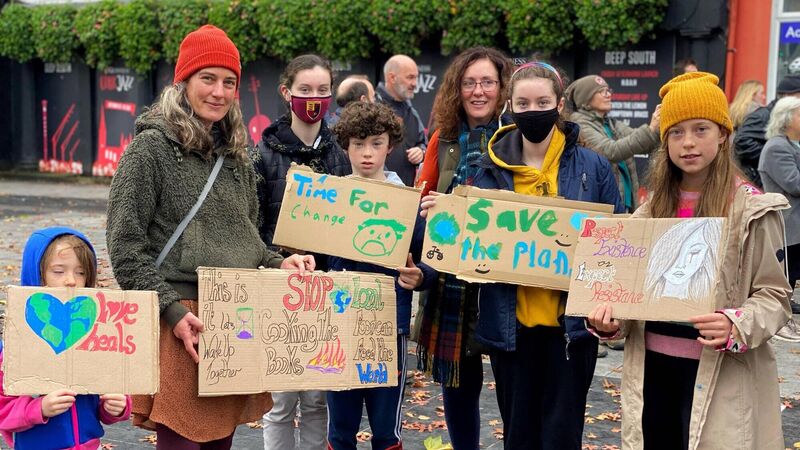 'We are on a cliff edge': Protest calls for climate action promises to be delivered 'We are on a cliff edge': Protest calls for climate action promises to be delivered
