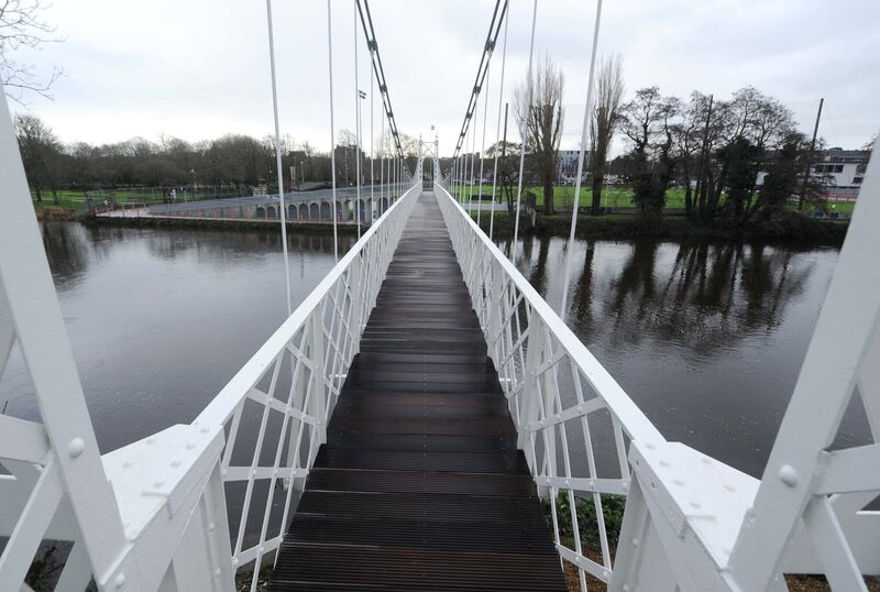 The refurbished Daly's Bridge (Shakey Bridge) in Cork. 