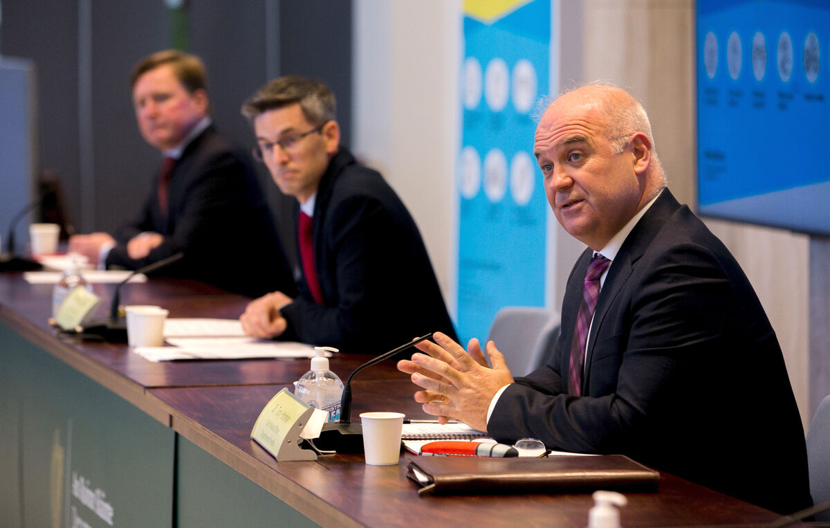  Dr Tony Holohan has called on people to halve their social contacts this week. Picture: Gareth Chaney/Collins Photos.
