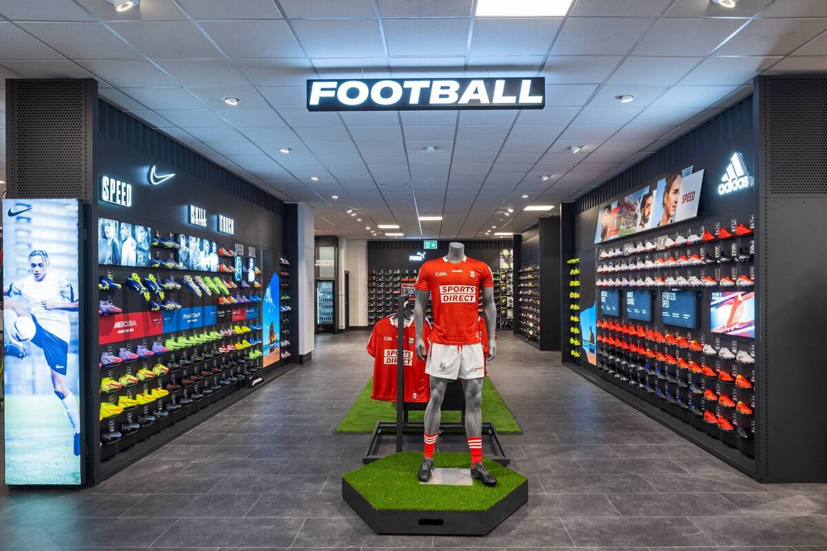 Inside the new Sports Direct store which opened at Mahon Point Shopping Centre in Cork at the weekend. Inside the new Sports Direct store which opened at Mahon Point Shopping Centre in Cork at the weekend.