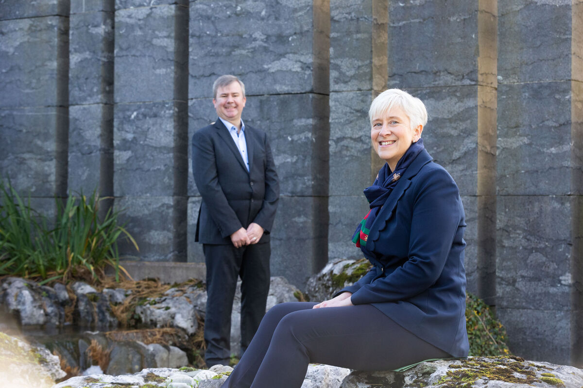 Pictured are Dr. Paul Downing, General Manager, and Mary Hennessy, Senior Human Resources Director, at Hovione in Cork. PIC Darragh Kane. Pictured are Dr. Paul Downing, General Manager, and Mary Hennessy, Senior Human Resources Director, at Hovione in Cork. PIC Darragh Kane.
