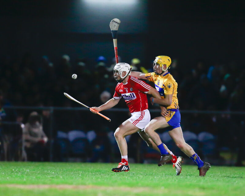 Cork's Paul Haughney and Clare's Colm Galvin in action in 2017. Picture: Brian Gavin/Press 22 Cork's Paul Haughney and Clare's Colm Galvin in action in 2017. Picture: Brian Gavin/Press 22