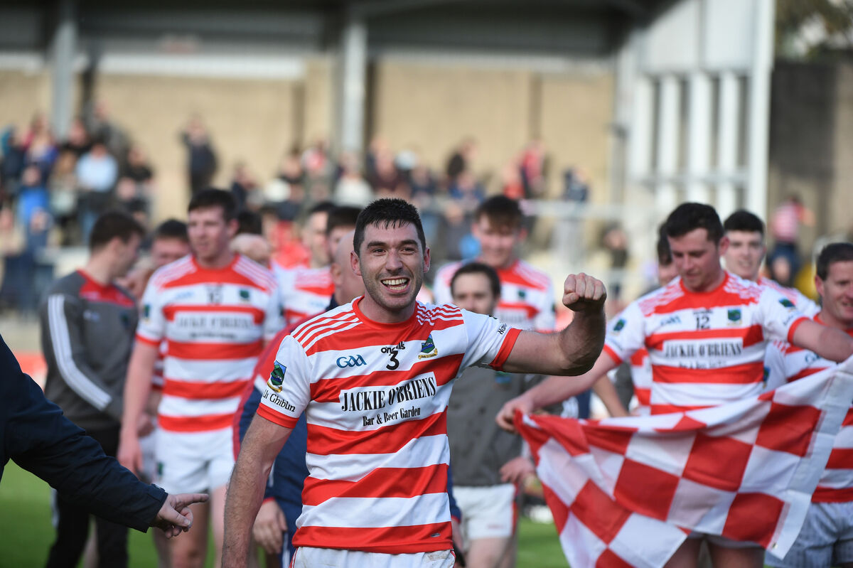  Ballygiblin full-back Fionn Herlihy celebrates after their win. Picture: Larry Cummins