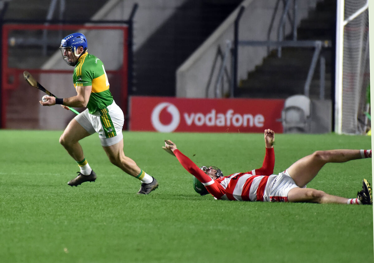 Castlelyons' Tom Carroll breaks past Courcey Rovers' Tadhg O'Sullivan. Picture: Eddie O'Hare