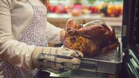 Preparing Turkey for Thanksgiving Dinner