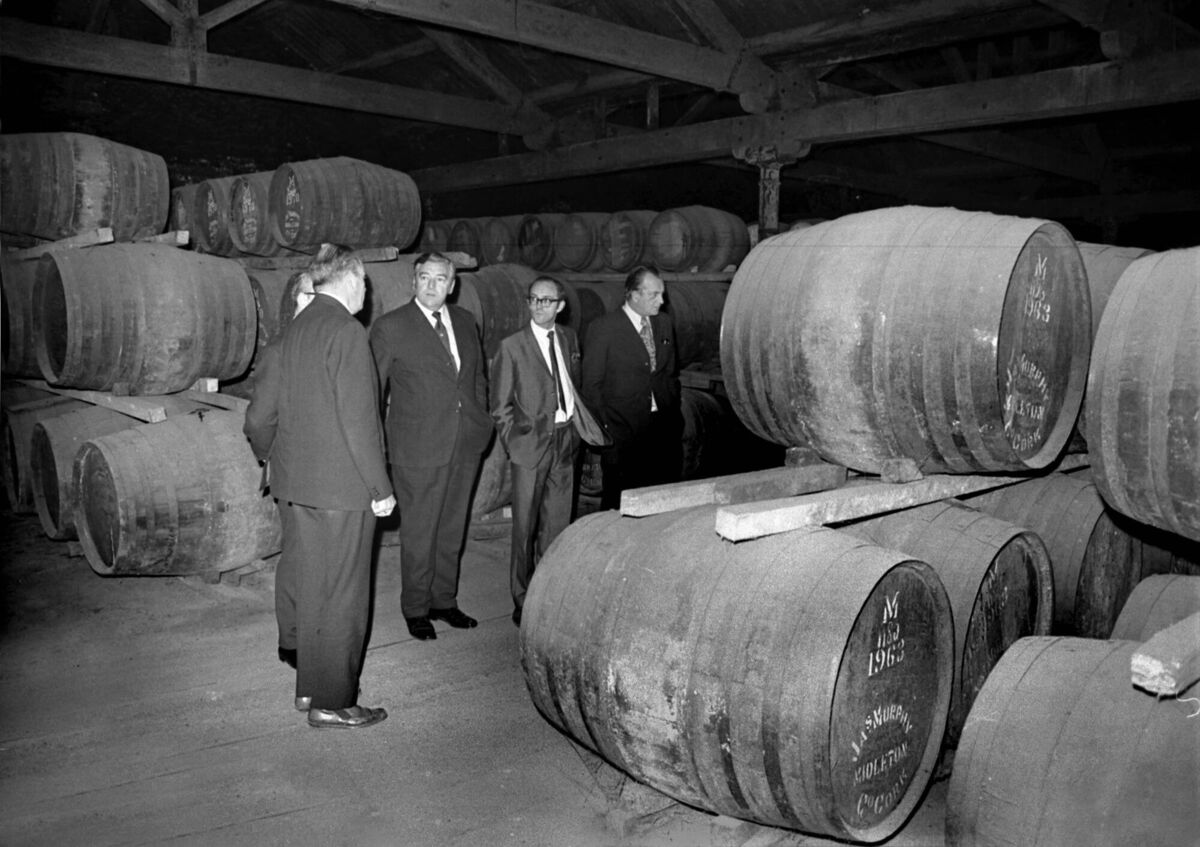 Irish Distillers management visit to Midleton Distillery, 1972.
