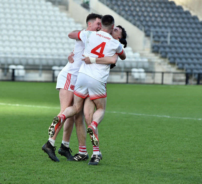 Barry Murphy, Conor O'Leary and Ian Jones at the final whistle. Picture: Eddie O'Hare