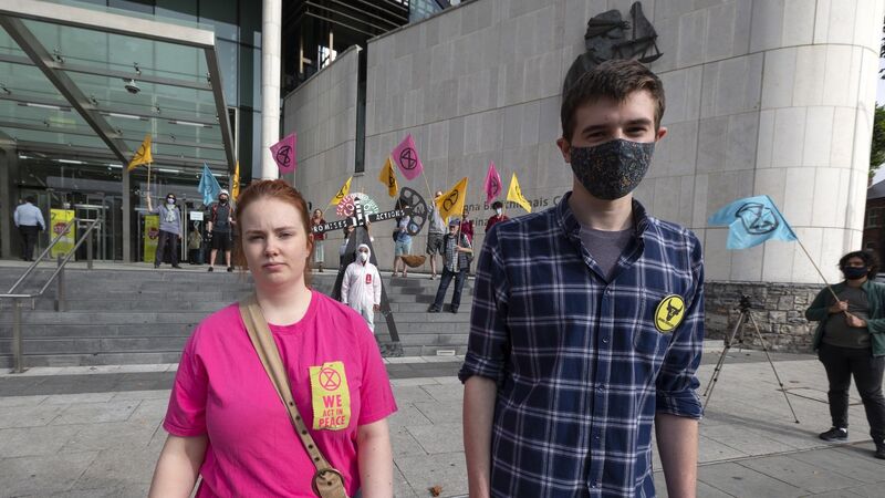 Cork Extinction Rebellion activists to stand trial over alleged criminal damage to Dublin Government building