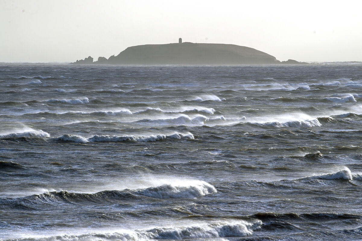 A sea full of white horses blowing in the strong winds during Storm Barra looking towards Ballycotton lighthouse, East Cork. Picture Dan Linehan A sea full of white horses blowing in the strong winds during Storm Barra looking towards Ballycotton lighthouse, East Cork. Picture Dan Linehan