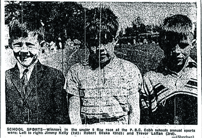 Trevor Laffan (right) pictured in the Evening Echo on May 31, 1966. 