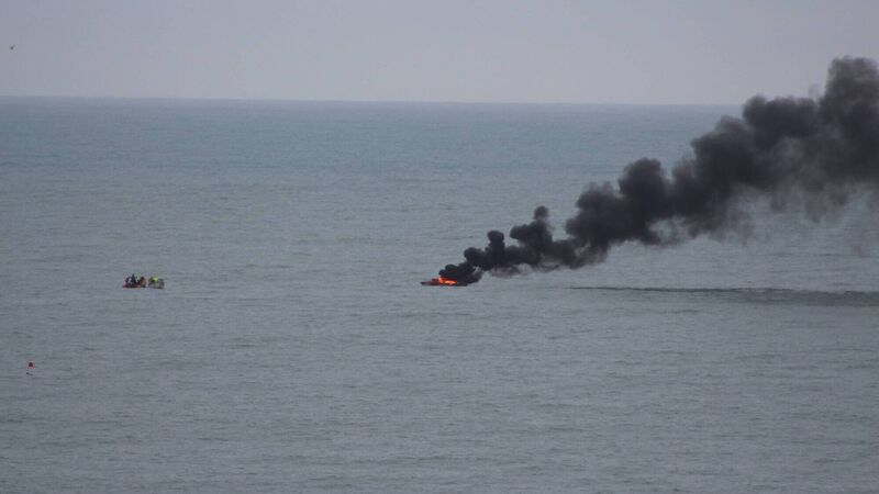 Crosshaven RNLI crew respond to boat fire near Myrtleville