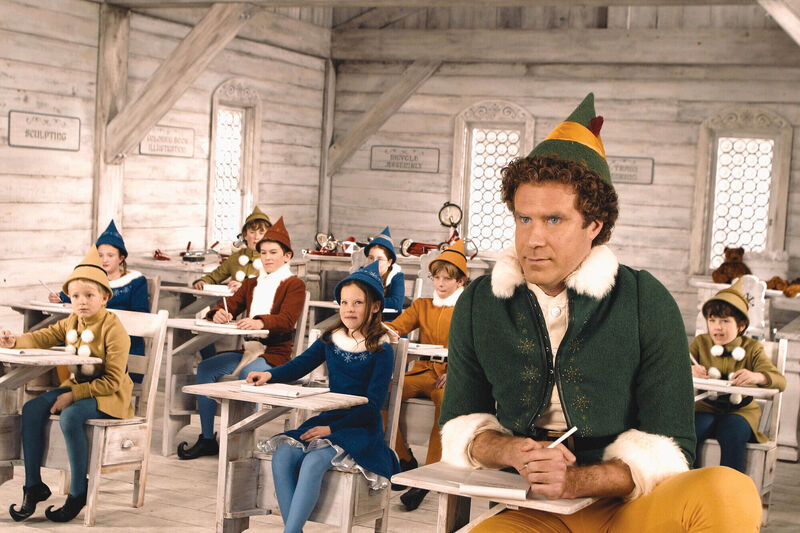 Will Ferrell (right) stars as 'Buddy' the Elf in Elf.