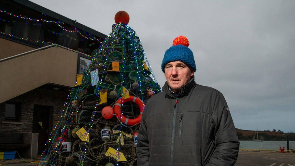 Over €1500 raised for Kinsale RNLI thanks to lobster pot Christmas tree