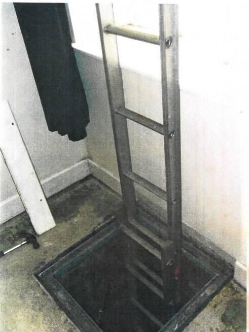 Trap door into the ice house in Dominick Street, Cork city Trap door into the ice house in Dominick Street, Cork city