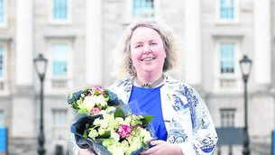 <p class="contextmenu internal_Caption">BLAZING A TRAIL: Professor Linda Doyle became Trinity College’s first female Provost this year</p>