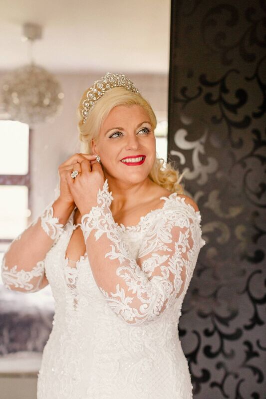Emer O'Callaghan on the morning of her wedding day.