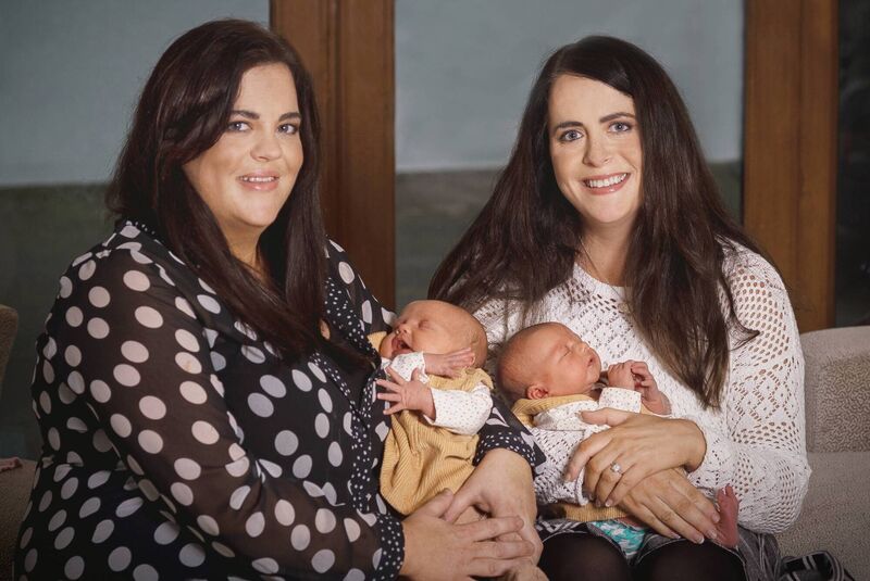  Michelle Lewis and Carol Murray. Mother Mary is also pictured and baby Julie and Baby Keva.