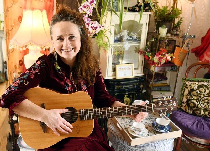 Victoria Keating, singer/songwriter, in her home. Picture Denis Minihane.