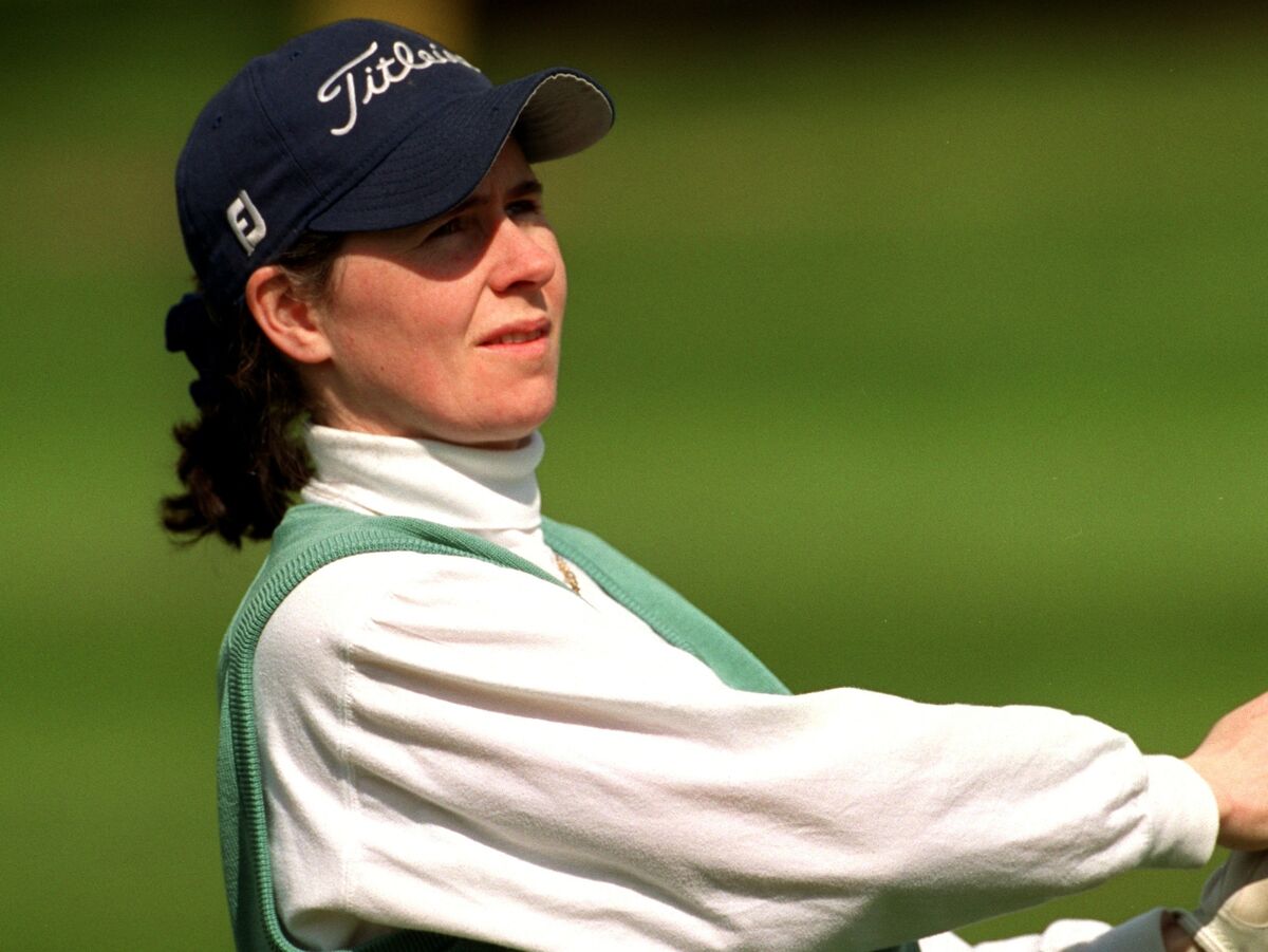 Eileen Rose Power watches her second shot to the 16th green at Cork Golf Club. Picture: Des Barry. Eileen Rose Power watches her second shot to the 16th green at Cork Golf Club. Picture: Des Barry.