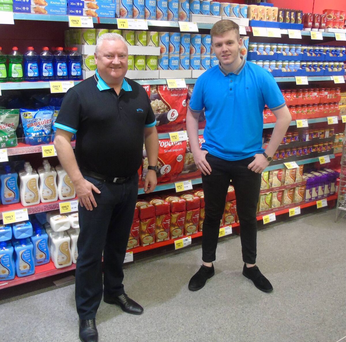 Aaron Hill with his main sponsor Tomás Singleton. 