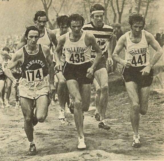 John Hartnett (435) in his Villanova cross-country days with fellow 1972 Irish Olympians Mike Keogh (174) and Donie Walsh (447). 