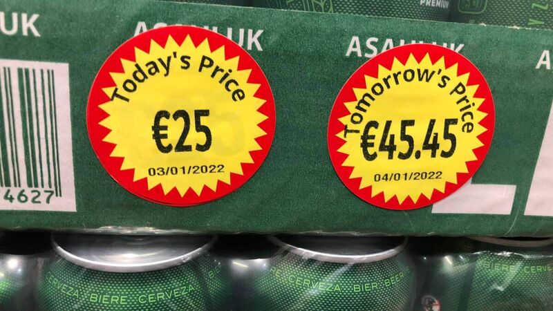Cork retailer slams minimum unit pricing for alcohol as beer slab prices soar