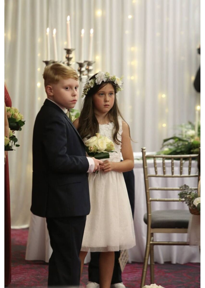  Isaac and Kayla, aged nine.