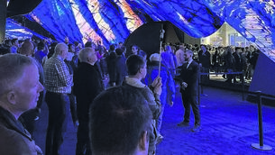 <p class="contextmenu internal_Caption">FUTURISTIC: An LG wave display screen, made up of flexible displays, at the Consumer Electronics Show (CES) in Las Vegas last week.</p>