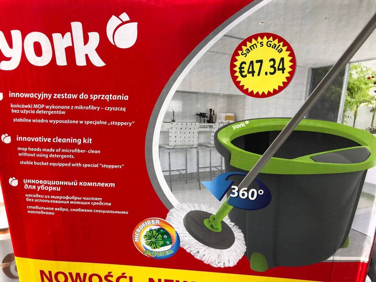 While the plastic cups are priced at €30, a number of items in the store are priced at exactly €47.34, including a vacuum cleaner and slabs of beer, such as Bulmers, Budweiser and Carlsberg. While the plastic cups are priced at €30, a number of items in the store are priced at exactly €47.34, including a vacuum cleaner and slabs of beer, such as Bulmers, Budweiser and Carlsberg.