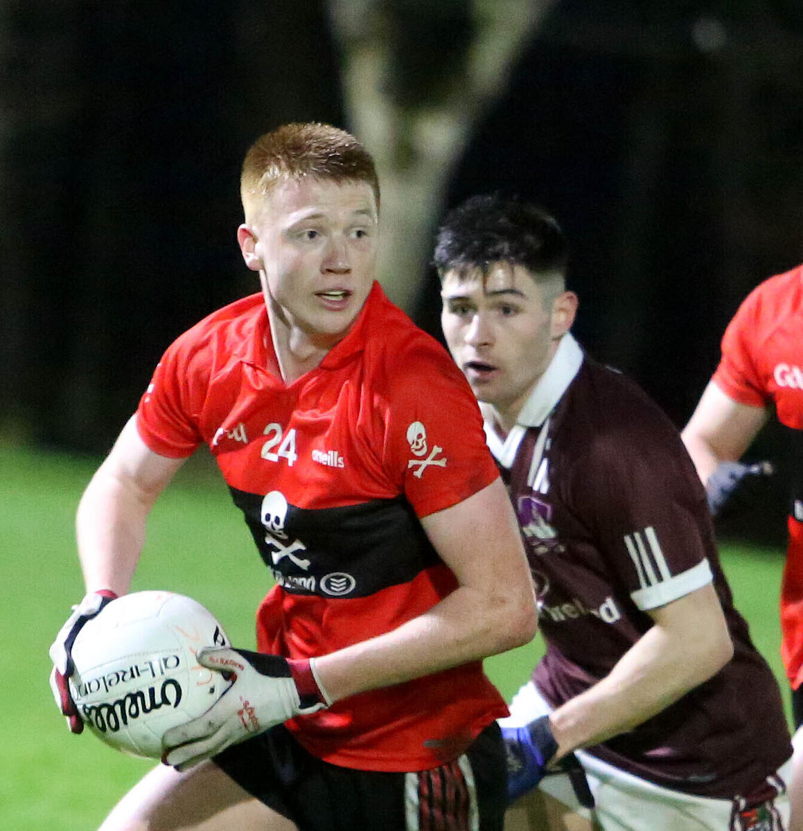 Brian Hartnett on the ball for UCC. Photograph: Hany Marzouk Brian Hartnett on the ball for UCC. Photograph: Hany Marzouk