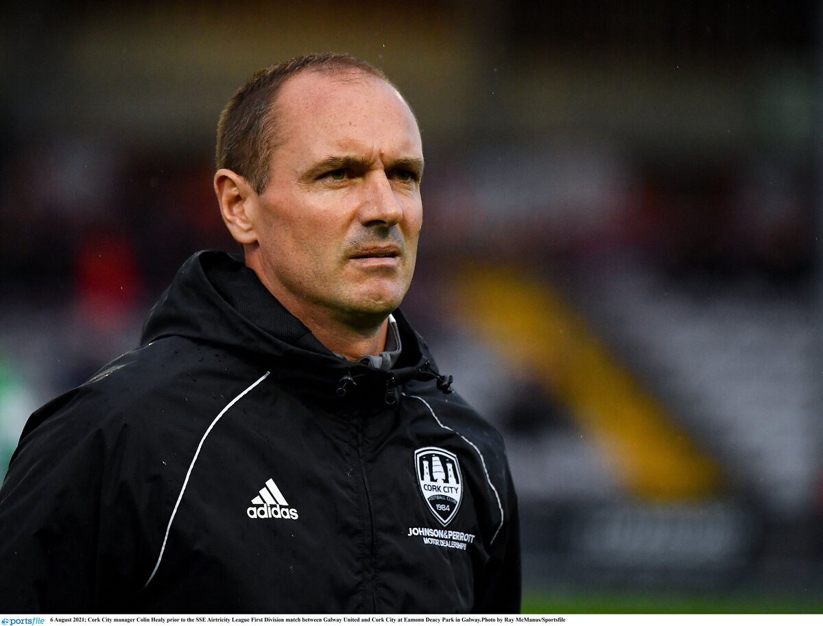 Cork City manager Colin Healy. Picture: Ray McManus/Sportsfile