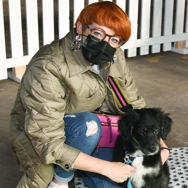 Karen O'Connell with Riley.