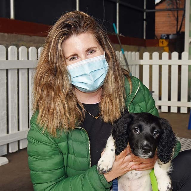 Katie Cronin with Scout